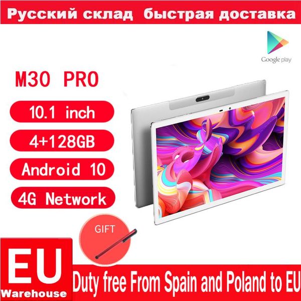 

teclast m30 pro 4g network phone call android 10 tablets octa core 10.1 inch ips 1920×1200 6gb ram 128gb rom helio p60 tablet pc
