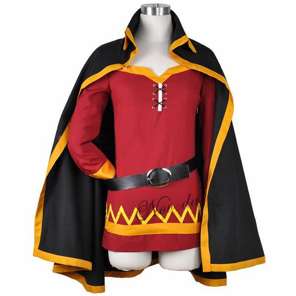 KonoSuba La Benedizione di Dio su questo Meraviglioso Mondo Konosuba Megumin Mantello Abito Uniforme Vestito Halloween Anime Cosplay Costume Parrucca Y0913