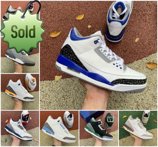 

2022 mens racer blue 3 3s basketball shoes pine green cool grey a ma maniere unc fragment knicks throw line jumpman denim red black cement v