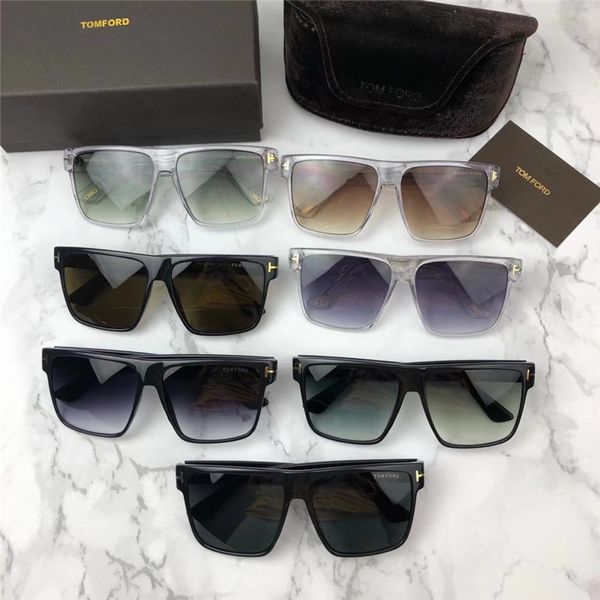 

designer men's sunglasses sheet black full frame sunglasses tf0729, White;black