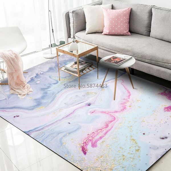

fashion modern abstract marble light pink golden bedroom living room kitchen bedside carpet carpets