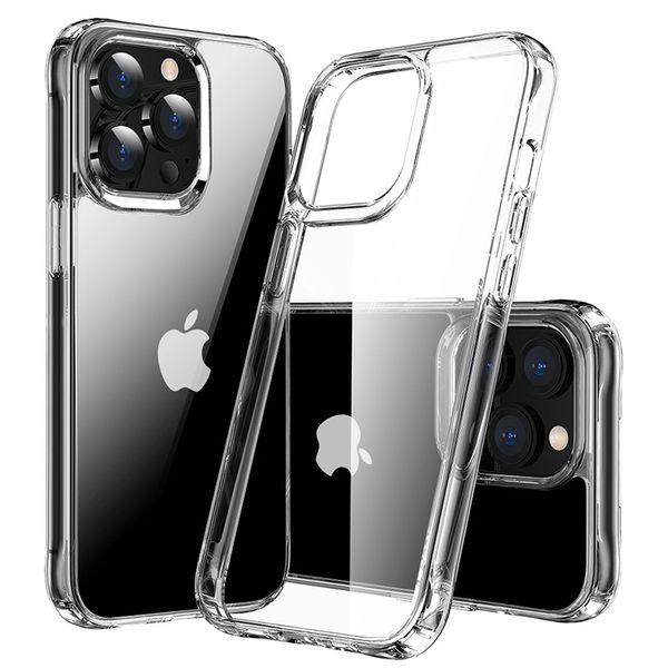 

suitable for iphone13 mobile phone shell transparent apple 12pro anti-drop tpu+pc two-in-one four-corner airbag cover