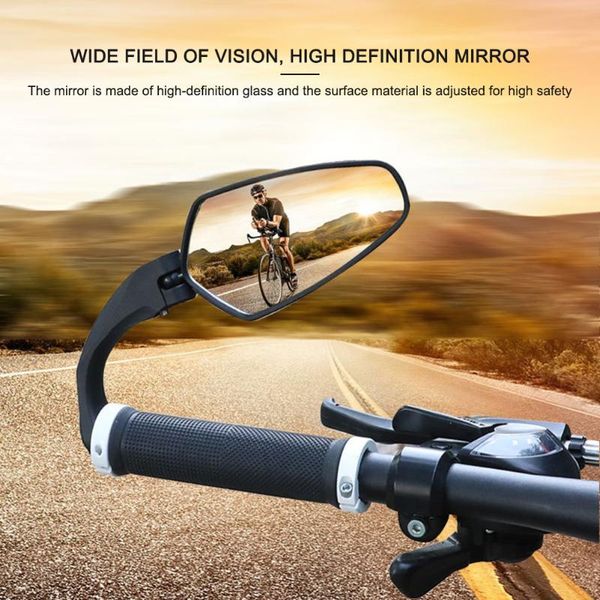 

bike groupsets bicycle rear view mirror 360 rotation adjustable wide range reflector mountain mtb back mirrors cycling accessories