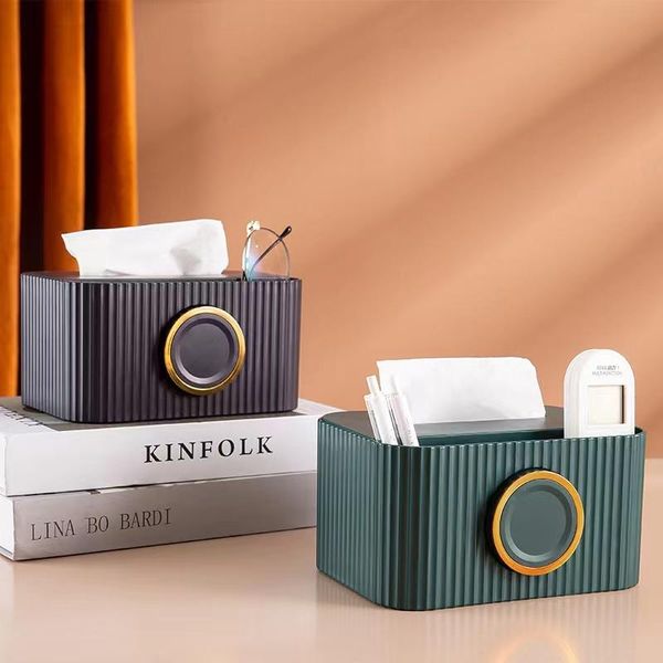 

tissue boxes & napkins multifunctional creative nordic light luxury ins 2 in 1 paper towel storage box deskremote control pumping