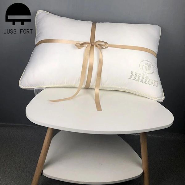 

pillow luxury five-star el quality velvet filling washed silk pillows for home bedding neck fatigue relief 48x74cm cushion