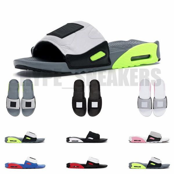 

90 slide mens women beach slippers volt black rose game royal chile red sports sneaker fashion outdoor with box track hop999