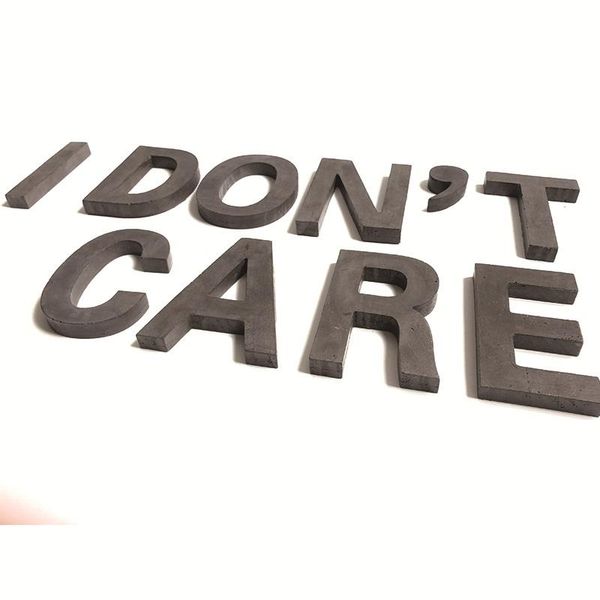 

novelty items alphabet cement , english numbers, signboards, nordic retro wall decoration, concrete decoration