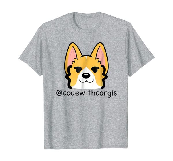 

hello adorable coding corgis t-shirts, White;black