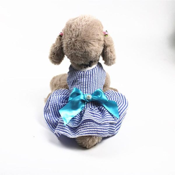 

dog apparel summer dress for dogs clothes pet princess dresses bow tie wedding cat small skirt