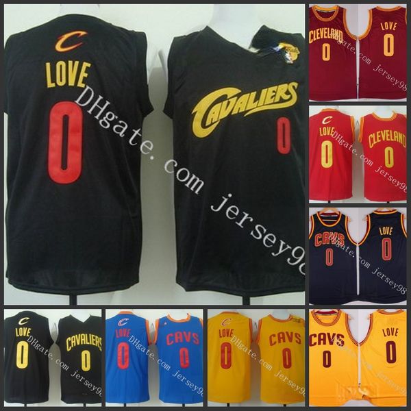 

cleveland cavaliers men #0 kevin love retro basketball jersey, Black