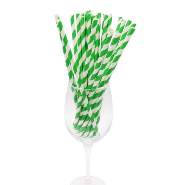 

packaging dinner service 25pcs/lot striped paper straws for christmas kids birthday wedding halloween decorative party event supplies blue g