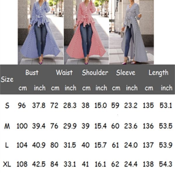 

women's blouses & shirts spring autumn women blouse black strips v-neck long sleeve work office striped for business, White