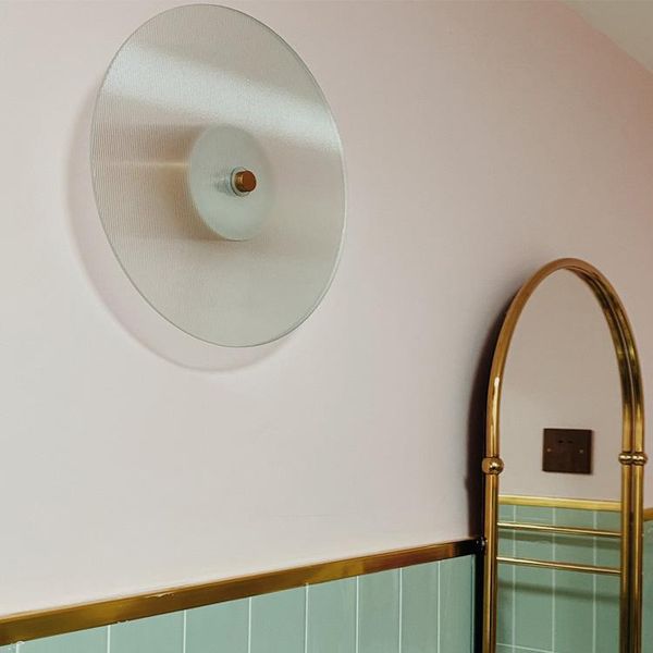 

wall lamp rant product spot interstellar glass round art disc can be customized size non-standard