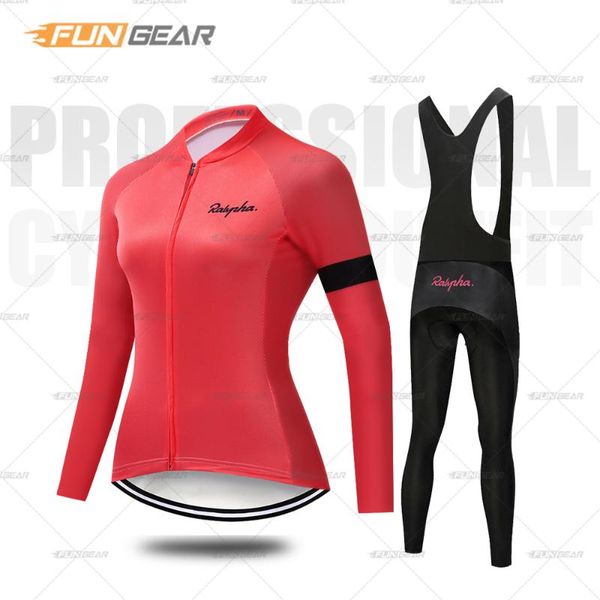 

lady cycling clothing long sleeve ride jersey set women spring autumn bike training uniform mtb beathable maillot ropa ciclismo racing sets, Black;blue