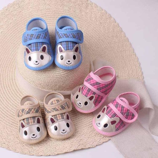 

baby girl shoes creative cute cotton soft bottom square mouth the first toddler cartoon non-slip spring autumn walkers