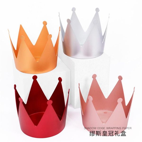 

gift wrap creative the queen's crown round boxes luxury abs packaging bouquet box