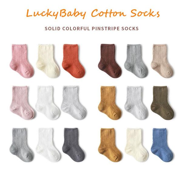 

pairs/pack baby socks solid colorful cotton boys girls kids sock, Pink;yellow