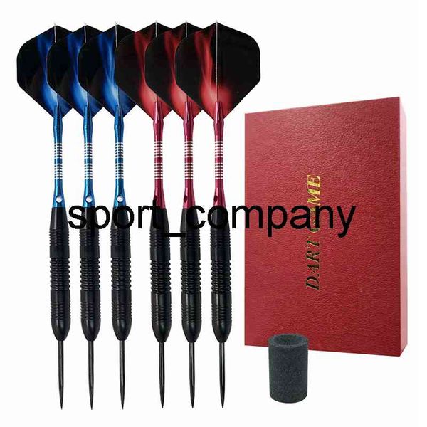 6PCS Darts Profi-Set Darts Halter Stahlspitze Wolframstahl Darts Set Barrel Shafts Dart Dartcase