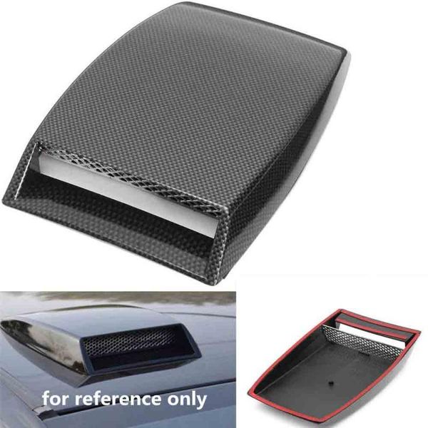 

interior decorations carbon fiber pattern car decorative air flow intake scoop bonnet vent cover hood styling