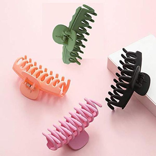 

big hair claw clips 4 inch nonslip large clip for women thin resistance bands