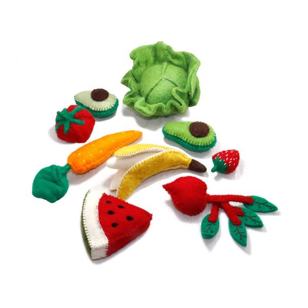 

handmade felt vegetable set decoration