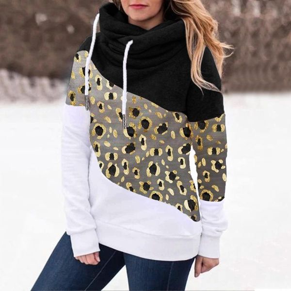 

plus velet patchwork sweatshirts women harajuku daisy printed oversize hoodie autumn fashion female casual hooded pullover hoody women', Black