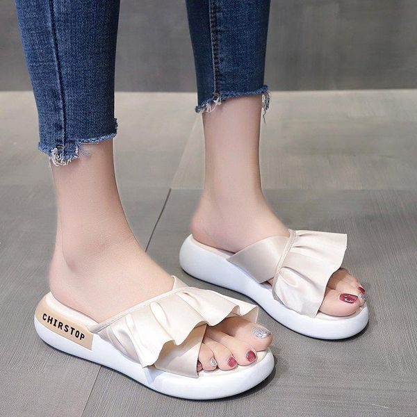 

slippers women's sandals and slippersthick-soled sandalsshoes lace slipperssummer outdoor slippersbeach shoeswomen's, Black