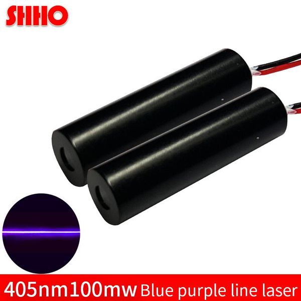 

405nm 100mw blue violet line laser module sight pointer industrial grade positioner marking customizable portable lanterns