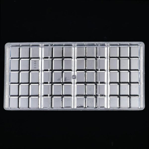 

baking & pastry tools 1pc useful 3d chocolate bar mold polycarbonate candy tray hard pc diy rectangular square maker