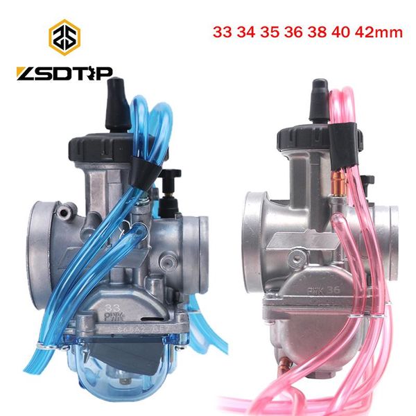 

motorcycle fuel system zsdtrp universal pwk33mm 34mm 35mm 36mm 38mm 40mm 42mm carburetor for keihin 2t 4t scooter atv utv 250cc 300cc 350cc
