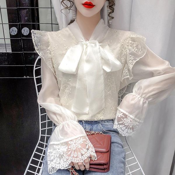 

women's blouses & shirts 2021 spring and autumn sweaters for women, White