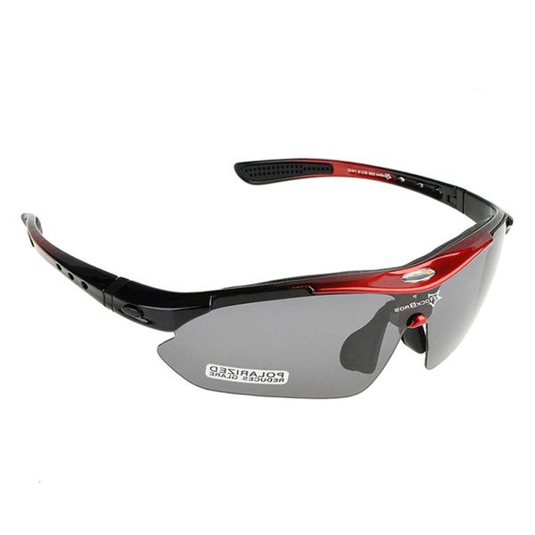 

highend accessories rockbros lens polarized cycling eyewear myopia frame outdoor sports uv sun glass bicycle goggl mtb bike sunglass, Black