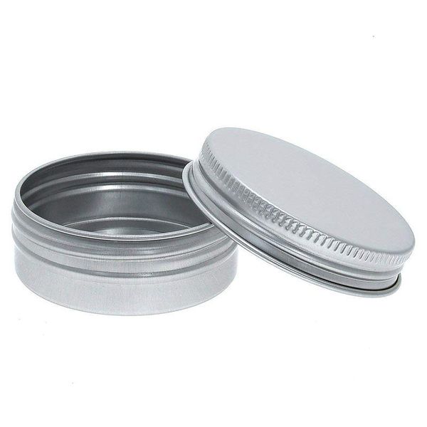 

bathroom storage & organization pack of 40 screw round aluminum tins cans - lid tin container bottle