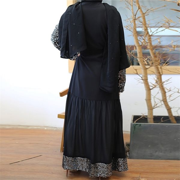 

eid mubarak sequin abaya dubai kaftan kimono cardigan women hijab muslim dress dubai turkish islamic clothing vetement femme, Red