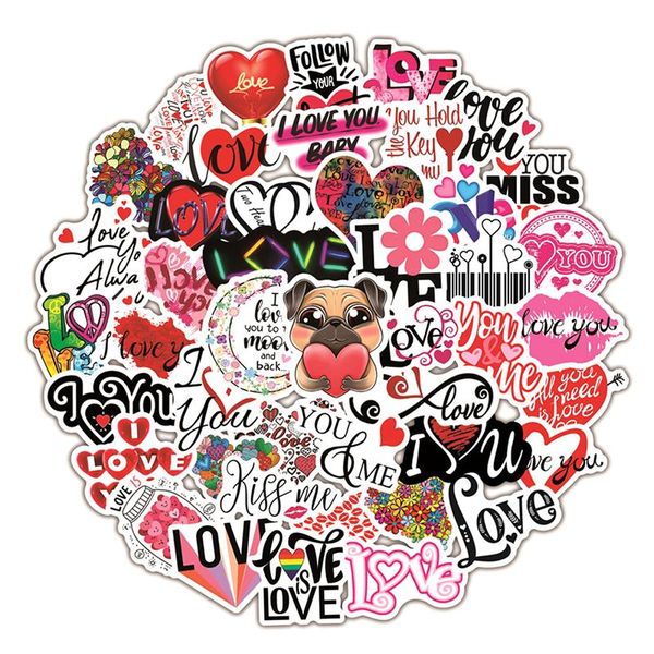 

50pcs/set love stickers for notebook lapscrapbooking pink gift wrap