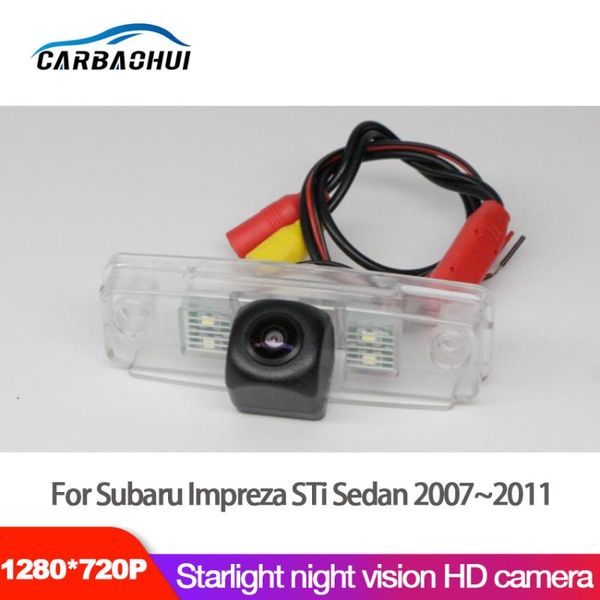 

car rear view cameras& parking sensors back up reverse camera for impreza sti sedan 2007~2011 waterproof ccd full hd
