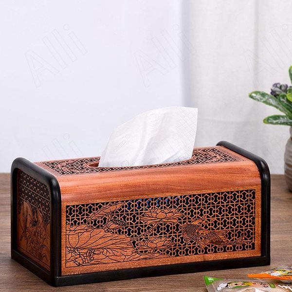 

tissue boxes & napkins chinese rosewood box dinning room deskhollow out carved decorative paper bedroom bedside tissues organizer