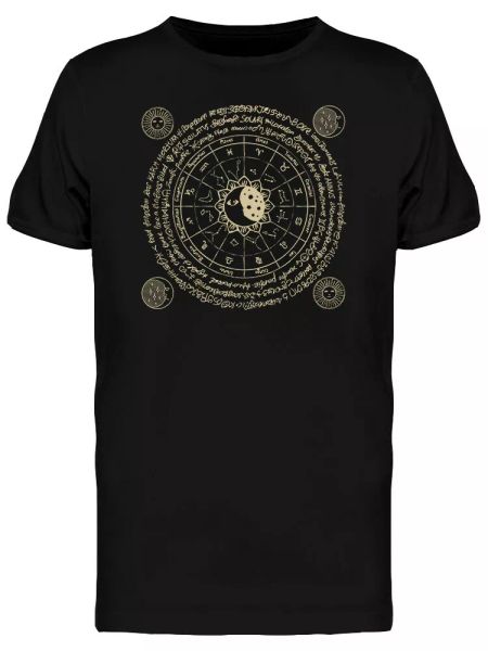 

zodiac constellations sun moon men's tee -image by shutterstock, White;black