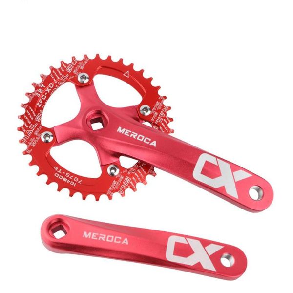 

bike heels & chainwheels meroca 104bcd mtb crankset aluminum alloy with bottom bicycle crank accessories 170mm mountain