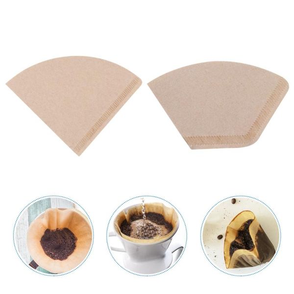 

coffee filters 200pcs paper cone filter disposable drippers