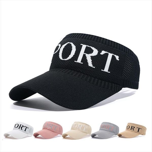 

fashion visor caps summer cap hollow casual shade hat empty beach womans vacation sun hats, Blue;gray