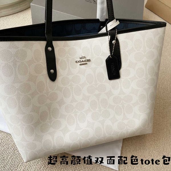 

women's bag 2021 new children's mother double-sided shopping bag tote simple city old flower one shoulder bagszly