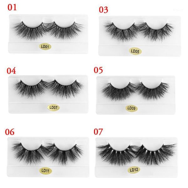 

25mm 100% 3d mink hair fluffy false eyelashes soft handmade natural thick lashes reusable extension eyelash beauty tools1