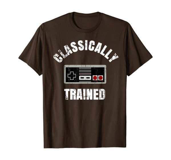 

classically trained gamer t-shirt, White;black