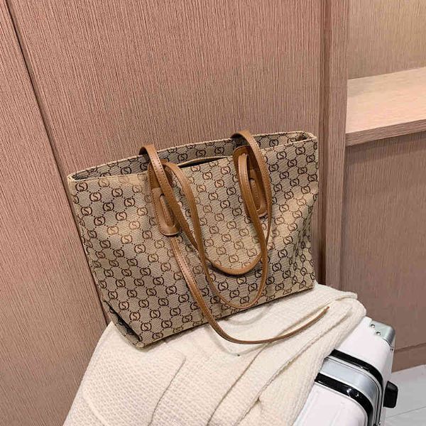 

design handbag large capacity tote women's bag spring summer new korean fashion letter printing single shoulder leather