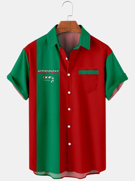 

men's casual shirts 2021 cross christmas elements 3d digital printing trend loose short sleeve shirt 16, White;black