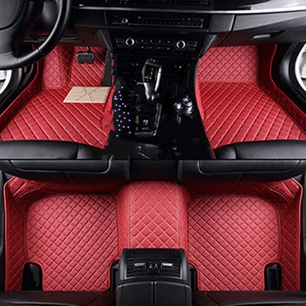 

car floor mats for chevrolet chevy tahoe 5 seats 2002-2018 2019 flash mat leather custom foot pads automobile carpet covers