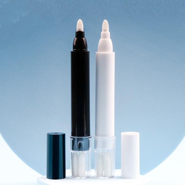 

storage bottles & jars 40pcs/lot 6ml empty nail pen packaging with 3 spare head polish remover sub-bottle
