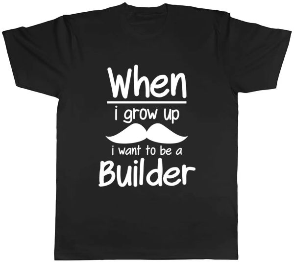 

this guy is a builder mens t-shirt tee, White;black