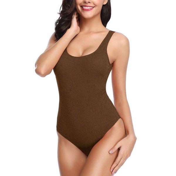 

one-piece suits women swimsuit red chestnut pattern one piece
